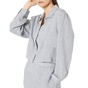 Eileen Fisher Linen Chambray Blouse/Light Jacket
